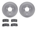 Dynamic Friction Co 4302-72020, Geospec Rotors with 3000 Series Ceramic Brake Pads, Silver 4302-72020